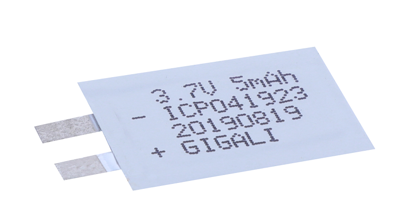 Gigalienergy ICP041923 3.7V 5mAh Rechargeable ultrathin battery