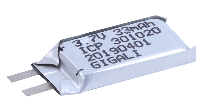 Gigalienergy ICP301020 3.7V 33mAh normal square battery
