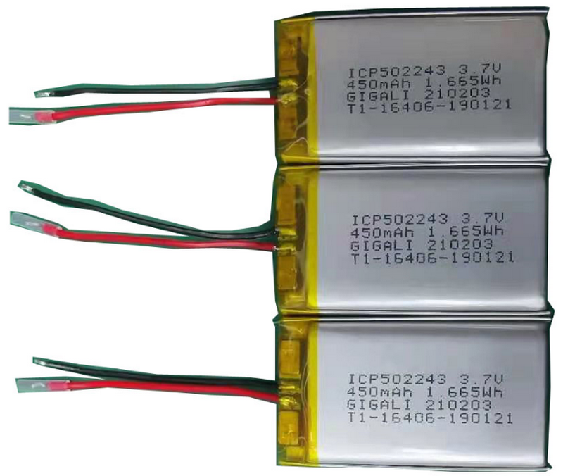 Gigalienergy ICP502243 3.7V 450mAh battery pack