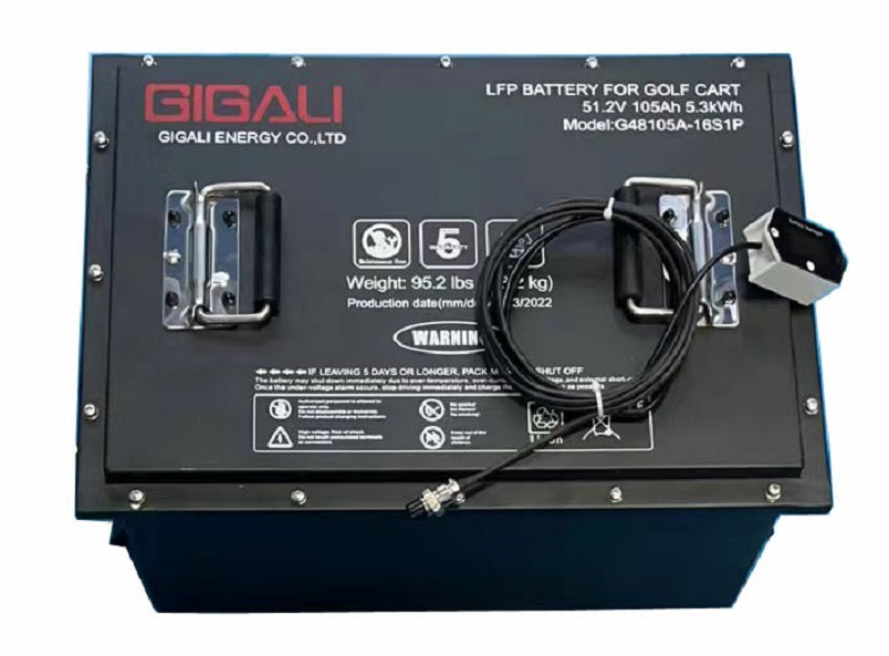 Gigalienergy 51.2V 105Ah 5.3kWh Golf cart battery pack