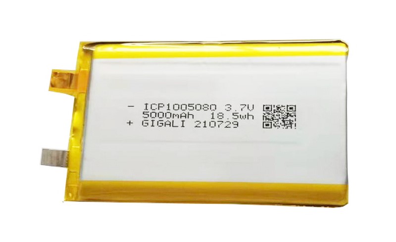 Gigalienergy ICP1005080 3.7V 5000mAh normal square battery